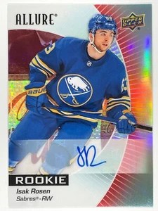 2023-24 Upper Deck Allure Isak Rosen Red Rainbow AUTO Rookie #138 - Bild 1 von 2