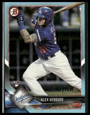 Alex Verdugo #72 2018 Bowman Sky Blue 423/499 Rookie - Image 1 of 2