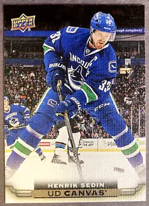 2015-16 Upper Deck Canvas #C85 Henrik Sedin Vancouver Canucks - Picture 1 of 1