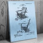 Adirondack Chair Patent Canvas Print Furniture Maker Carpenter Gift Wood Working