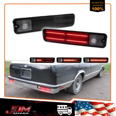 Smoke LED Rear Tail Light For Chevrolet El Camino Malibu GMC Caballero 1979-1987 - Image 1 of 4