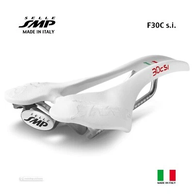 NEW Selle SMP F30Csi Saddle : WHITE - MADE IN iTALY! - Image 1 of 2