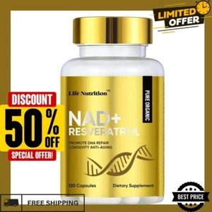 120 Capsule-1000MG NAD+ Resveratrol Boosting Supplement More 120 Capsule  - Picture 1 of 24