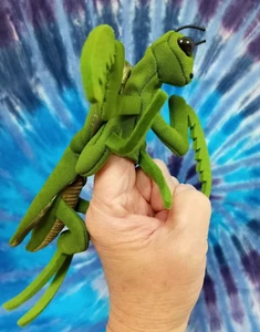 Folkmanis PRAYING MANTIS Plush FINGER PUPPET 9" Green BUG Insect - Picture 1 of 14