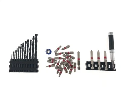 Spiral Schrauben Bohrer Bit HSS Bithalter magnetisch Bitaufnahme Bohrer 38 tlg - Bild 1 von 4