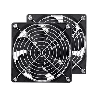 2 Pack 120mm Fan DC 12V Computer Fan 120mm x 120mm x 25mm 2-Pin High Performance - Picture 1 of 6