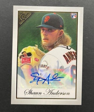 2019 Topps Gallery - Shaun Anderson #109 San Francisco Giants - ROOKIE AUTO