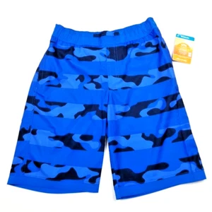 Columbia Boys' Blue/Black Camo Stripe Boardshort - Size Large - New with Tags - Picture 1 of 6