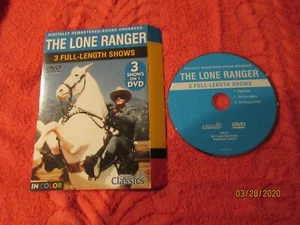 The Lone Ranger 3 Full Length Shows - DVD Disc in Original Cardboard Jacket - Bild 1 von 2