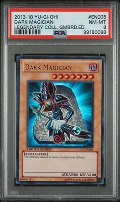DARK MAGICIAN 2013-18 YU-GI-OH! LEGENDARY COLLECTION GAMEBOARD ED #EN005  PSA 8 - Image 1 of 2