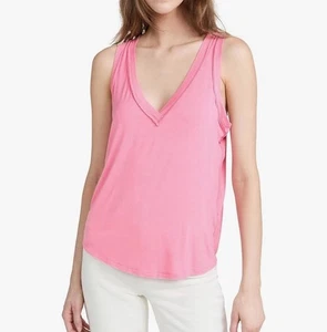 Camiseta sin mangas We The Free People talla XL Moon Dance para mujer rosa plumeria boho - Imagen 1 de 8