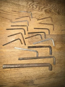 Small Lot Of Hex Keys Allen Wrenches Assorted Sizes (17 Pieces) - Picture 1 of 6