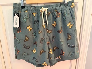 NUEVO CON ETIQUETAS - Pantalones cortos de natación RSQ para hombre - Mariposa - Talla mediana - Imagen 1 de 8