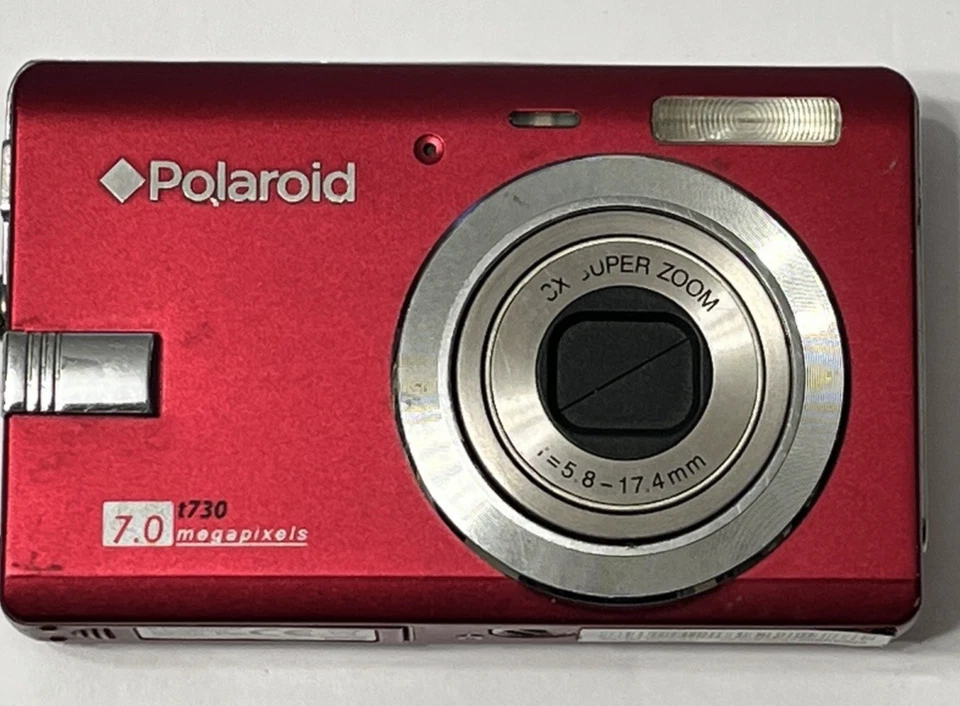 Polaroid T730 Digital Camera 7.0MP Compact No Charger No Battery Parts Repairs - Image 1 of 4