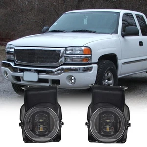 Coppia gruppo fendinebbia LED per 04-06 GMC Sierra 1500 Sierra 2500 HD Sierra 3500 - Foto 1 di 7