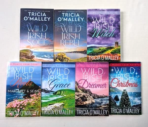 Tricia O'Malley Wild Irish Book Lot of 7 Mystic Cove Rebel Soul Christmas Witch - Picture 1 of 3