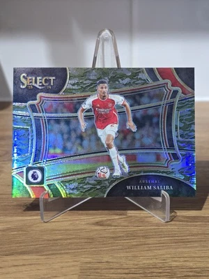 2023-24 Panini Select EPL William Saliba Arsenal #225 Field Level Camo #'d /175 - Image 1 of 2