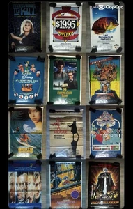 Lote De 12 Carteles De Películas De Colección Años 80 Promociones De Video Tienda Fivel 28x41 - Imagen 1 de 13
