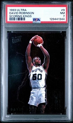 1993 Ultra #9 David Robinson Scoring Kings SP PSA 7 NM San Antonio Spurs HOF - Image 1 of 2