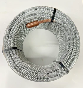 Cable de repuesto de tubería sin zanja extractor de cortadora de línea de servicio de agua 5/16”x 150’ - Imagen 1 de 6