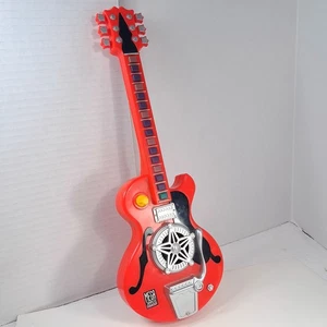 MEGA JAMMERS Rockabilly Red Guitar Cap Toys 1995 electronic sounds music toy - Picture 1 of 9