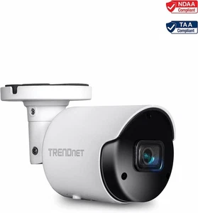 TRENDnet Indoor Outdoor 5MP H.265 PoE Bullet Network Camera, IP66 Rated Housing, - Picture 1 of 6
