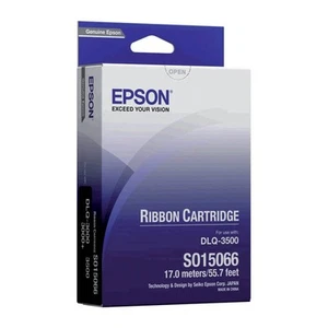 Original Epson S015066 Black Fabric Ink Ribbon Cartridge (C13S015066) - Afbeelding 1 van 4