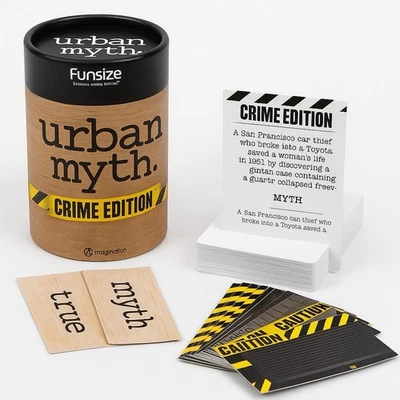 Urban Myth Crime Edition Card Game – Funsize Travel Tube – Complete Set - Image 1 of 4