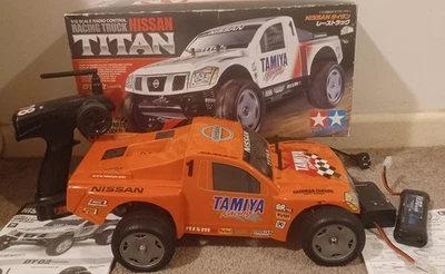 Vintage Tamiya RC 1/12 Nissan Titan DT-02 – Off Road Racing Truck Mint Condition - Image 1 of 4