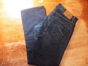 JAMES JEANS TRAVIS ENVEJECIDO SECO EL RIBETE RECTO CRUDO (USADO EN EXCELENTE ESTADO) TALLA 31X30 ¡HECHO EN EE. UU.! - Imagen 1 de 11