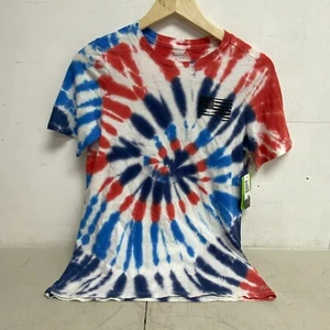 DSG Boys' Tie Dye Cotton Graphic T-Shirt Blue/Scar/Navy Spiral Tie Dye DAB12100 - Picture 1 of 6