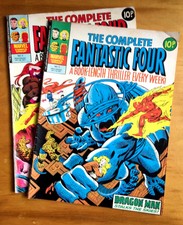 The Complete Fantastic Four UK Marvel Comic Nos. 3 and 5 1977