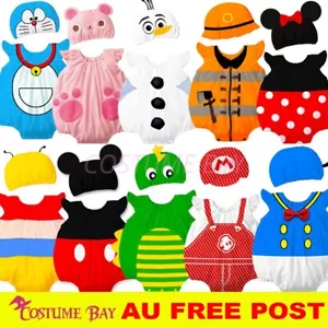 New Baby Boys Olaf Animal Cattoon Costume Bodysuit Outfit Romper Cloth Set Hat - Picture 1 of 66