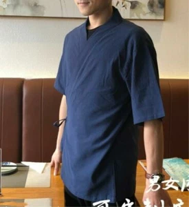 Happi Sushi Chef Coat Serving Short Kimono Sushi Chef Jacket Hotel Uniform Hot - Picture 1 of 10
