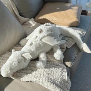 Jellycat Snow Dragon Plush 50cm - White Soft Stuffed Animal with Tag - Picture 1 of 5