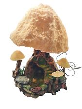 Vintage Large Magic Mushroom Co Tabletop Lamp Frog Pond Treehouse 