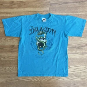 Vintage Adventureland Amusement Park Dragon Rollercoaster T Shirt Youth Size L - Picture 1 of 5