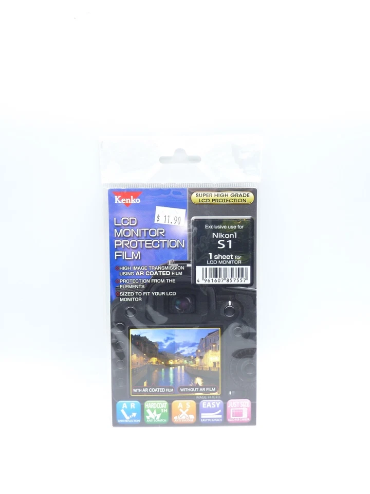 Kenko HQ LCD Protection Film - Fits Nikon S1   MPN: LCD-N-D300S - Image 1 of 1