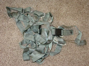 Military Parachute Harness Gear Gray w/ D Clips! - Picture 1 of 1