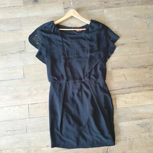 COMPTOIR DES COTONNIERS designer Black DRESS SIZE FR38 UK 10 - Picture 1 of 8