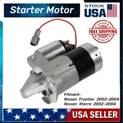 Novo Starter 17859 Compatível com Nissan Xterra Frontier 3.3L 2002 2003 2004 17859N CA - Imagem 1 de 4