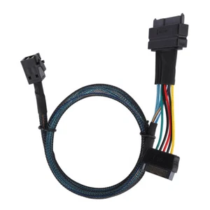 SAS Cable SFF8643 To SFF8639 15P Power Line MINI Server Connector Adapter - Picture 1 of 8