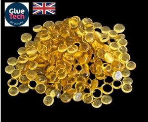 HEISSKLEBER Granulat Perlen Profi Kleber Granulat bernsteinfarben klar transparente Perlen - Bild 1 von 12