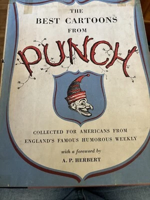 The Best Cartoons From Punch 1952 1st Printing HCDJ - Image 1 of 4