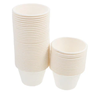 50 Pcs Ice Cup Paper Bowl Appetizer Cups for Parties Pudding Pulp Travel - Picture 1 of 12