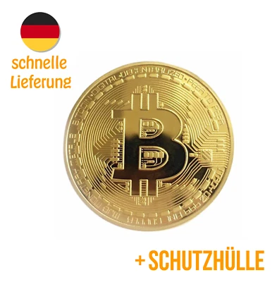 BITCOIN Münze Medaille Gold Sammler Krypto BTC NEU/OVP - BLITZVERSAND - Bild 1 von 4