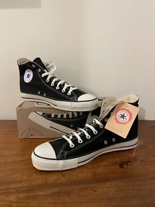 Vintage NOS 90s Converse All Star Chuck Taylor Made In USA, with box, black - Bild 1 von 11