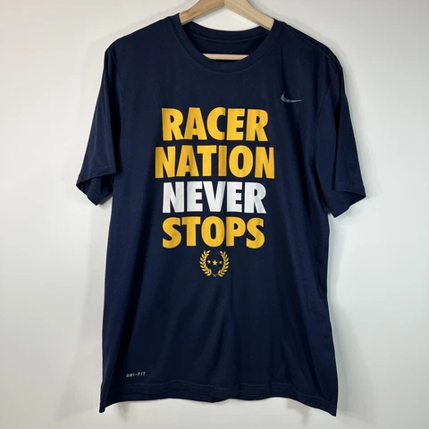 Nike Dri Fit Murray State Racers T-Shirt Blue Racer Nation Mens Large L Cover