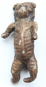 Antique Tin Lead Miniature Toy Animals Figurine BEAR - Picture 1 of 3