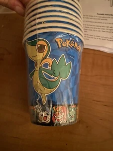 Pokémon 2012 Birthday Black And White Decorative Cups Designware Snivy - Picture 1 of 3